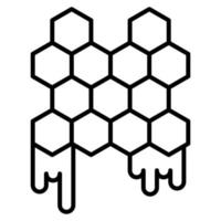 ícone de favo de mel, adequado para uma ampla gama de projetos criativos digitais. vetor