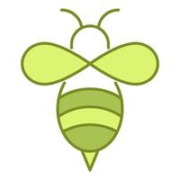 ícone de abelhas, adequado para uma ampla gama de projetos criativos digitais. vetor