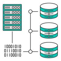 ícone de protocolo, adequado para uma ampla gama de projetos criativos digitais. vetor