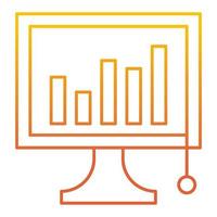 ícone de análise de mercado, adequado para uma ampla gama de projetos criativos digitais. vetor