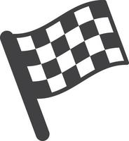 ilustração de bandeiras de corrida em estilo minimalista vetor