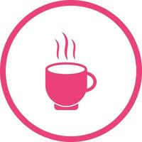 lindo ícone de glifo de vetor de chá quente