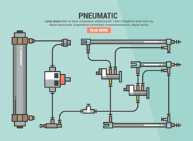 Infografia pneumática vetor