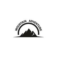 logotipo de ícone de ilustração de montanha simples vetor