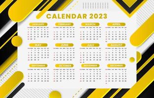 calendário corporativo 2023 vetor