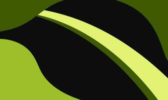 vetor abstrato verde e preto. banner horizontal de design de modelo