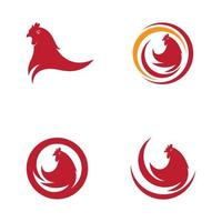 design de vetor de ícone de ilustração de frango