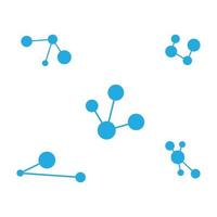 desenho de ilustração vetorial de molécula vetor