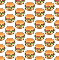 padrão sem costura menu de fast food elemento de fundo vector logotipo papel de parede restaurante hambúrguer