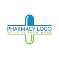 logotipo da farmácia com formato vetorial. vetor