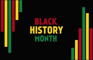 banner de fundo do mês da história negra vetor