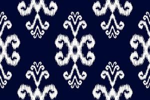 arte ikat étnica abstrata. padrão sem emenda em tribal. impressão de ornamento geométrico asteca. vetor