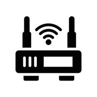 roteador wi-fi vetor ícone eletrônica sólido eps 10 arquivo