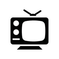 ícone de vetor de televisão eletrônica sólido eps 10 arquivo
