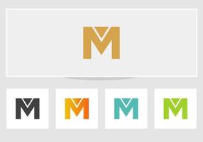 design moderno do logotipo m. design de logotipo de letra m com negócios e constrição. logotipo imobiliário e financeiro com letra m vetor