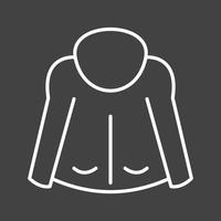 ícone de vetor de linha de jaqueta bonita
