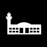 ícone de vetor de construção de aeroporto
