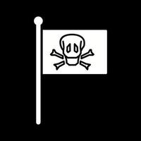 ícone de vetor de bandeira pirata