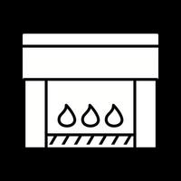 ícone de vetor de lareira elétrica