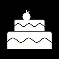 lindo ícone de vetor de glifo de bolo