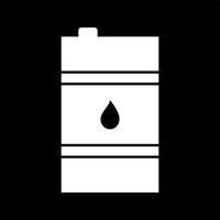 ícone de glifo de vetor de barril de petróleo exclusivo