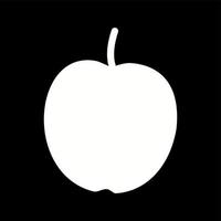 ícone de glifo vetorial de maçã exclusivo vetor