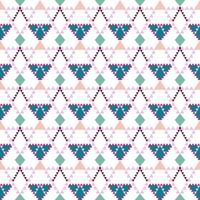 padrão étnico geométrico com design de ornamento abstrato diagonal de triângulo quadrado para impressão têxtil de tecido de roupas, artesanato, bordado, tapete, cortina, batik, embrulho de papel de parede, vetor sem costura