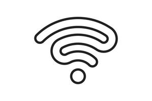 conexão de sinal de símbolo wi fi. sinal de tecnologia de internet sem fio vetorial. ícone de comunicação de rede wifi. vetor