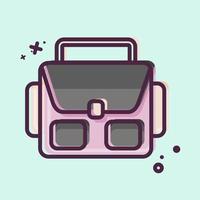 bolsa de fotografia de ícone. relacionado ao símbolo da fotografia. estilo mbe. design simples editável. ilustração simples vetor