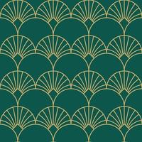 padrão sem emenda vintage art déco. formas geométricas de ouro de arte de linha. ilustração vetorial de ornamentos modernos. fundo elegante retrô gatsby para tecido, papel de parede ou embrulho vetor