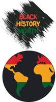 gráfico vetorial de ilustração do mês da história negra é comemorado todos os anos em 1º de fevereiro. perfeito para cartão, design, web, banner, modelo e pôster vetor