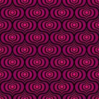 fundo vector art déco preto sem costura com elementos abstratos rosa