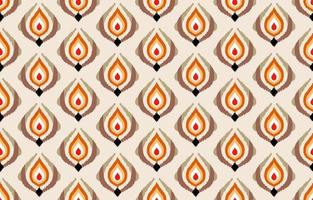 padrão étnico ikat sem costura. fundo geométrico tribal africano bordado tradicional indiano. tecido asteca tapete ornamento batik chevron decoração têxtil papel de parede vetor