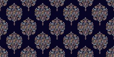 padrão sem emenda de ikat. vetor geométrico tribal africano fundo tradicional bordado indiano. moda boêmia. tecido étnico tapete batik ornamento chevron decoração têxtil papel de parede
