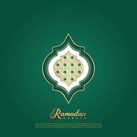 saudação islâmica fundo de design de cartão ramadan kareem. design minimalista vetor