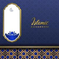 saudação islâmica fundo de design de cartão ramadan kareem com ornamento moderno vetor