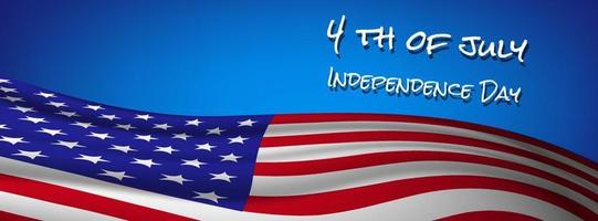 bandeira da bandeira americana 4 de julho independência vetor