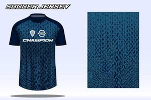 maquete de design de camiseta esportiva de camisa de futebol para clube de futebol vetor