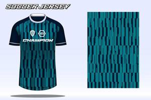 maquete de design de camiseta esportiva de camisa de futebol para clube de futebol vetor