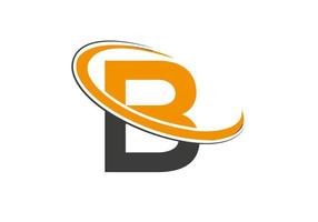 logotipo da letra inicial b para imóveis, negócios e identidade da empresa vetor