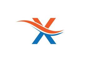 monograma x design de logotipo para negócios e identidade da empresa vetor