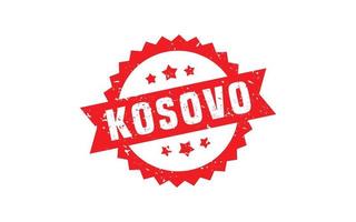 Kosovo carimbo de borracha com estilo grunge em fundo branco vetor