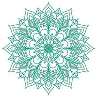 mandala padrão de flor vetor islâmico design de arte recolorível