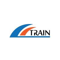 trem logotipo transporte viagem tecnologia estrada de ferro vetor