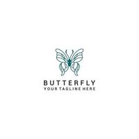 vetor de design de ícone de logotipo de borboleta