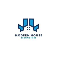 modelo de design de vetor de inspiração de design de logotipo de casa moderna
