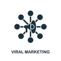 ícone de marketing viral da coleção de marketing de afiliados. ícone de marketing viral de linha simples para modelos, web design e infográficos vetor