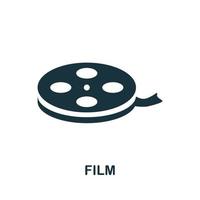 ícone do filme. elemento simples da coleção de cinema. ícone de filme criativo para web design, modelos, infográficos e muito mais vetor