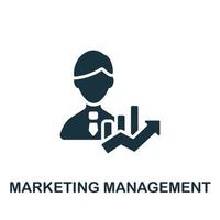 ícone de gerenciamento de marketing. elemento simples da coleção de gerenciamento da empresa. ícone de gerenciamento de marketing criativo para web design, modelos, infográficos e muito mais vetor