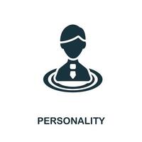 ícone de personalidade. elemento simples da coleção de recrutamento de negócios. ícone de personalidade criativa para web design, modelos, infográficos e muito mais vetor